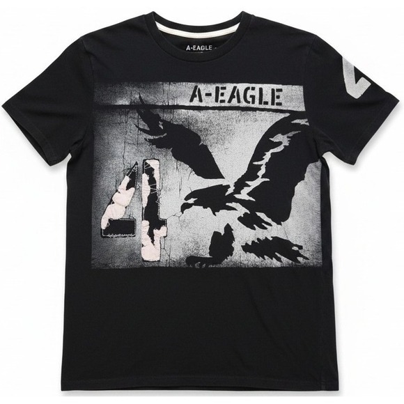 American Eagle Outfitters Other - American Eagle Outfitters Mens Athletic Fit T-Shirt Medium Black Graphic Logo